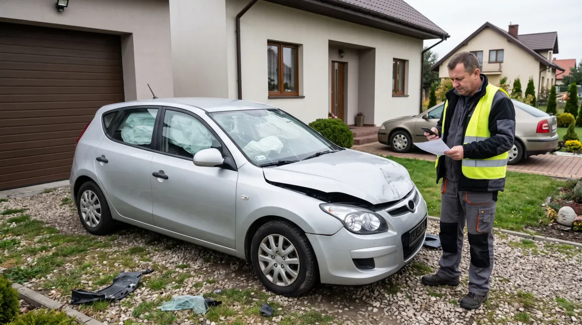 Szkoda całkowita – auto powypadkowe po zdarzeniu drogowym